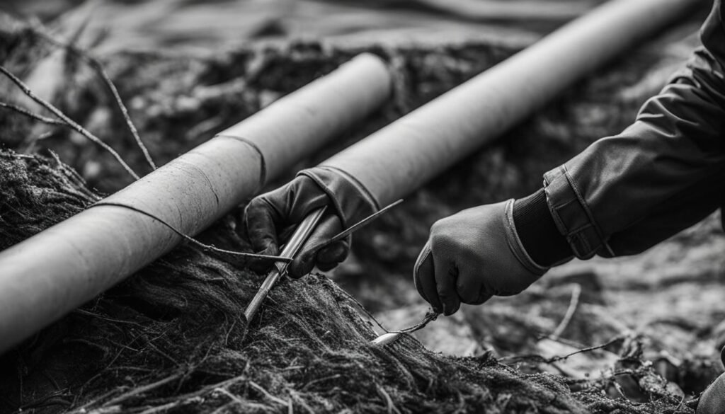 Assessing tent pole damage