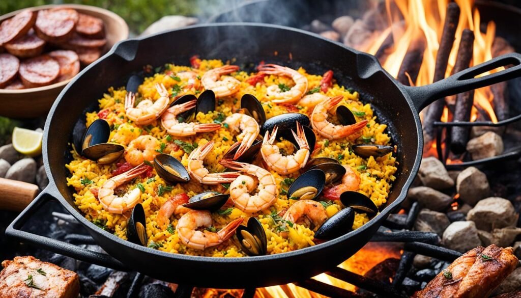 Campfire Paella Recipe