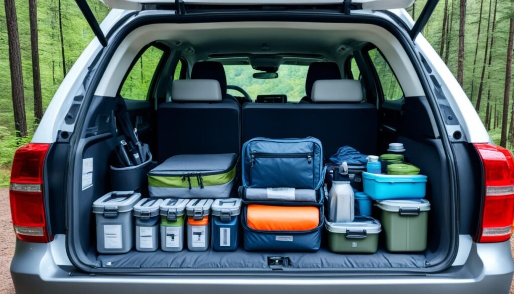 Car camping organization