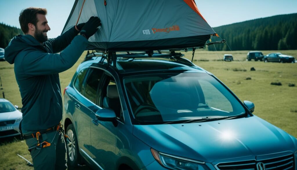 Efficient Rooftop Tent Setup