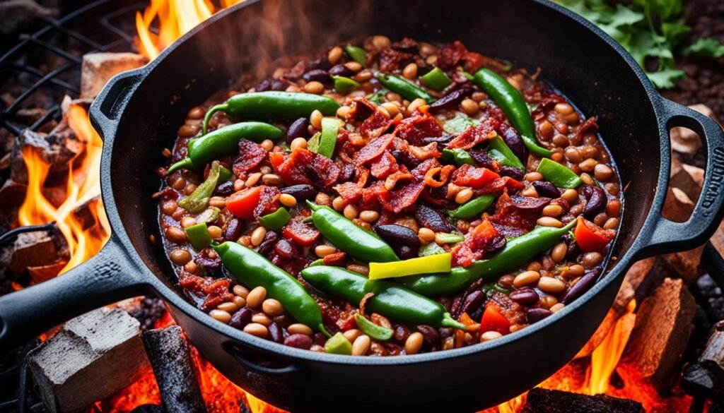 Loaded Crock-Pot Campfire Beans