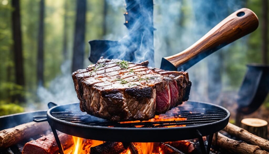 Mastering Tomahawk Steak on Campfire