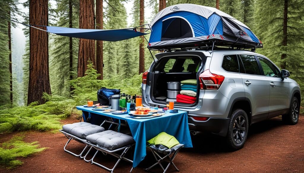 car camping space saving hacks