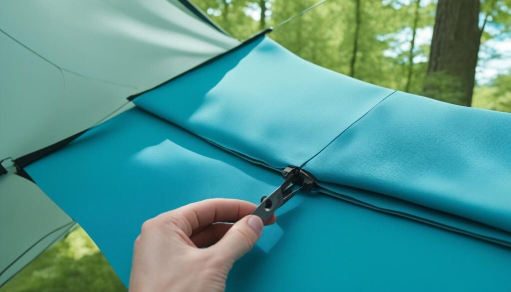 Replacing Tent Zipper with Velcro