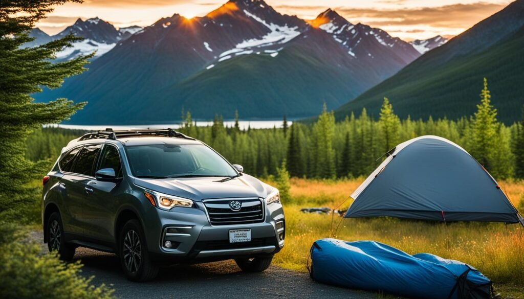 car camping in Chugach State Park