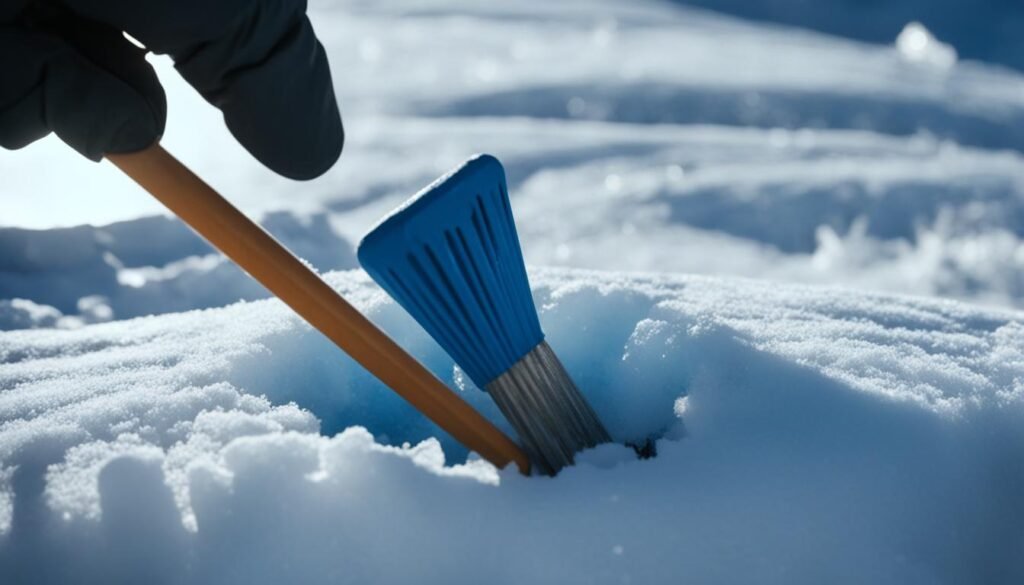 driving tent pegs in cold weather