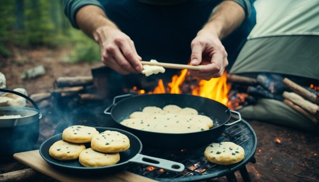 how to cook biscuits on a campfire