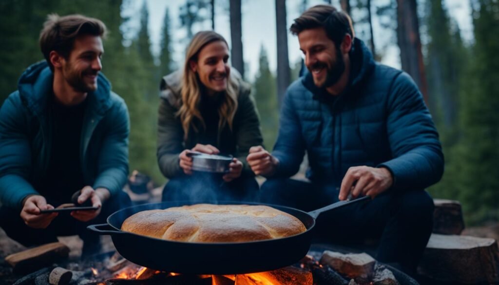 how to cook bread on campfire