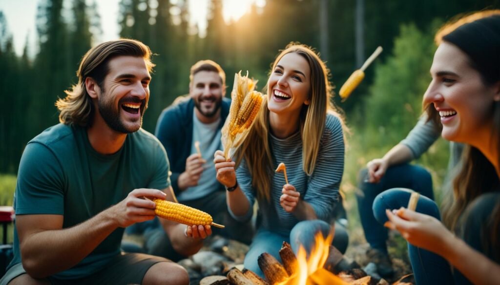 how to cook corn on a campfire