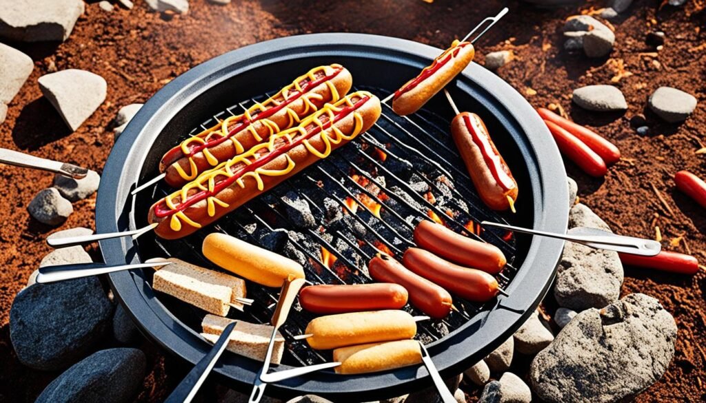 how to cook hot dogs on campfire