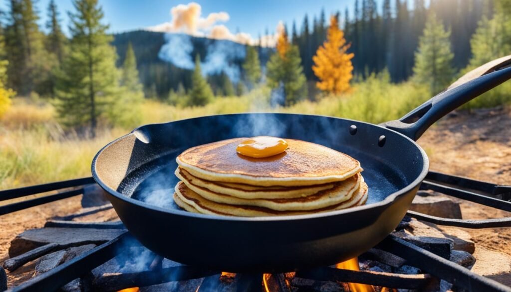 how to cook pancakes on a campfire