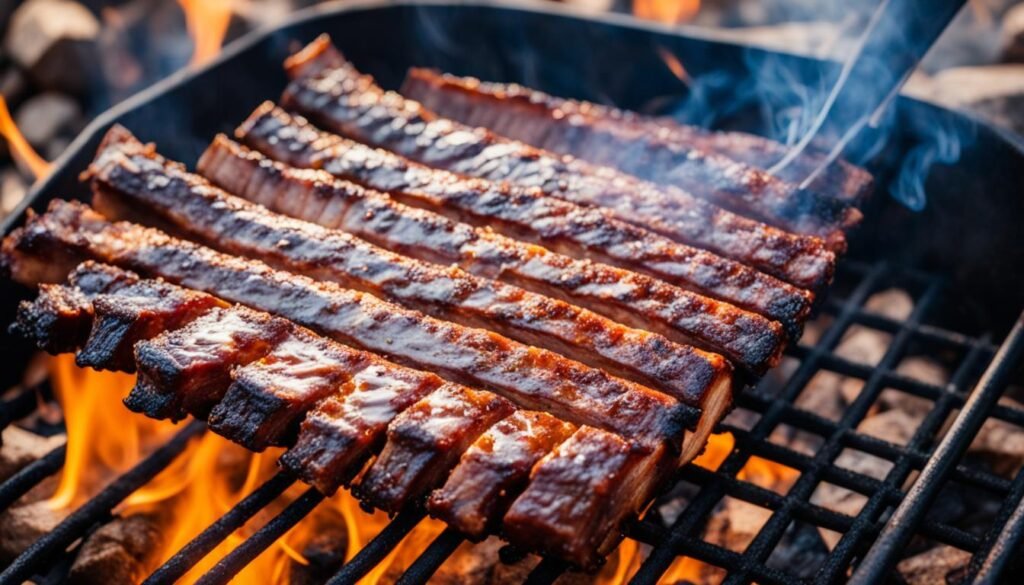 how to cook ribs on a campfire