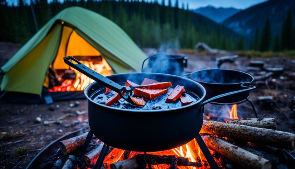 how to cook soup over a campfire