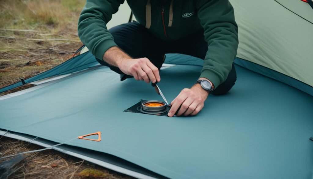 how to install a stove jack in a tent