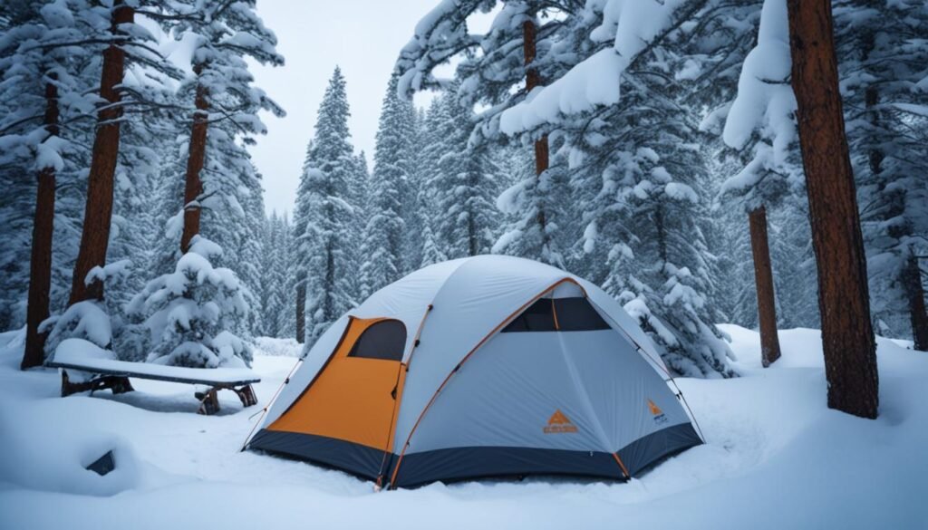 how to keep condensation out of tent in winter