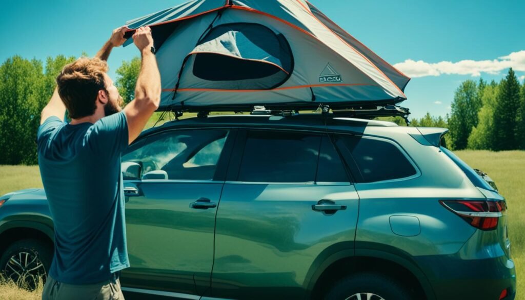 how to put on a roof top tent by yourself