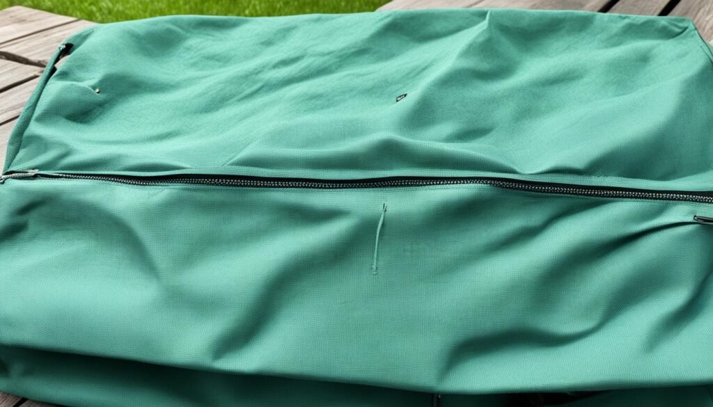 tent bag damage