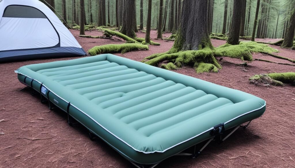 Secure Air Mattress on a Cot