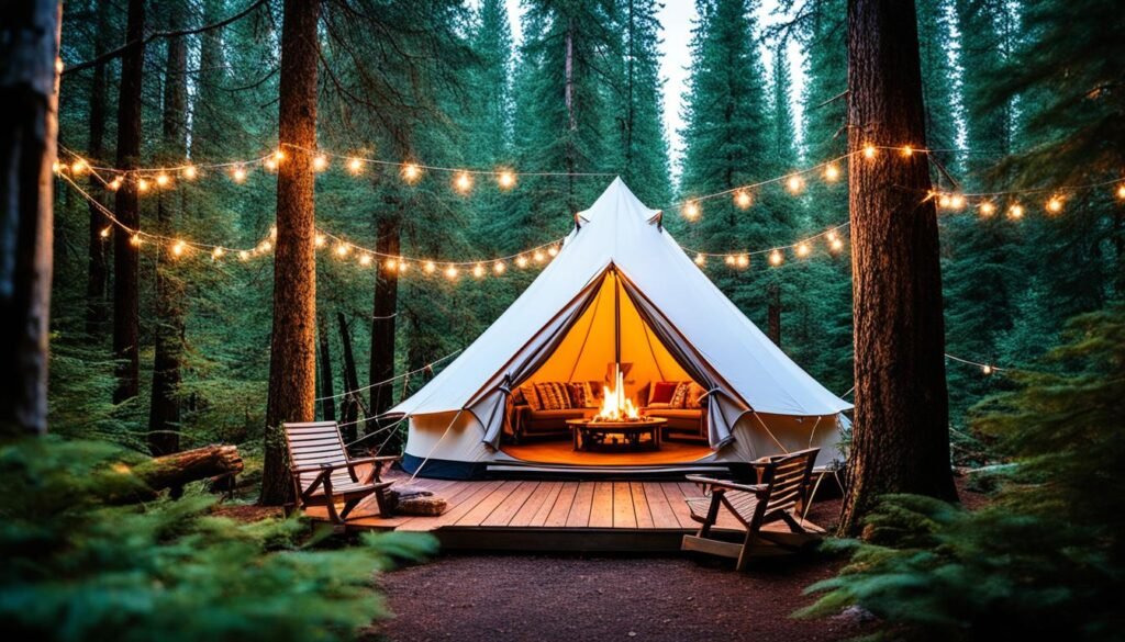 glamping tent rental