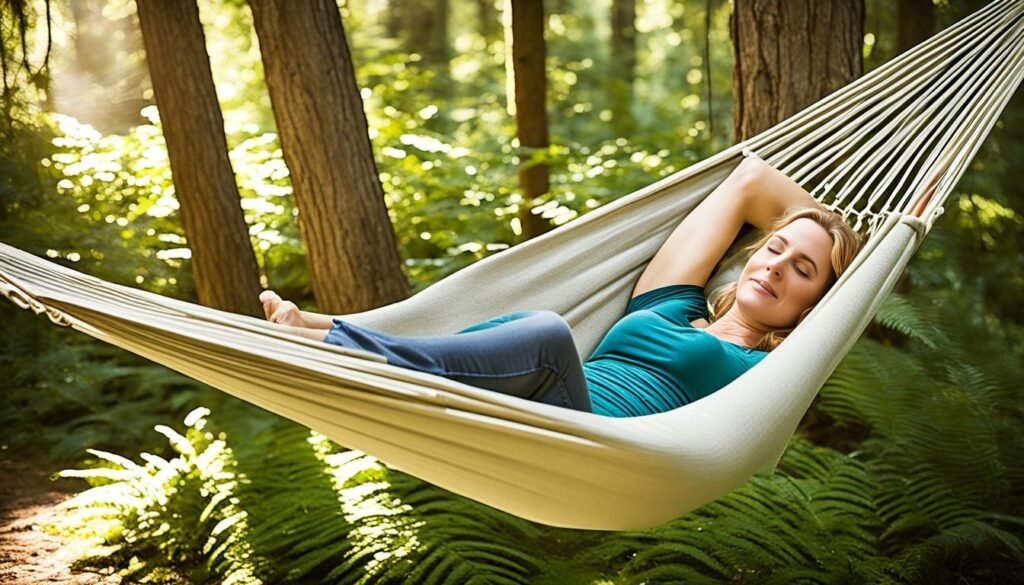 hammock sleeping position