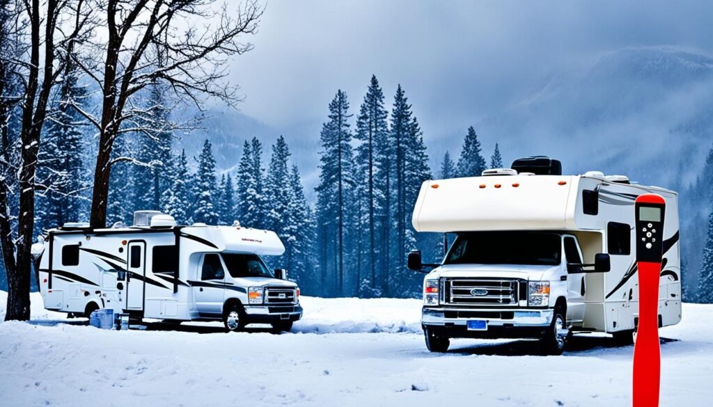 how cold is too cold for rv camping