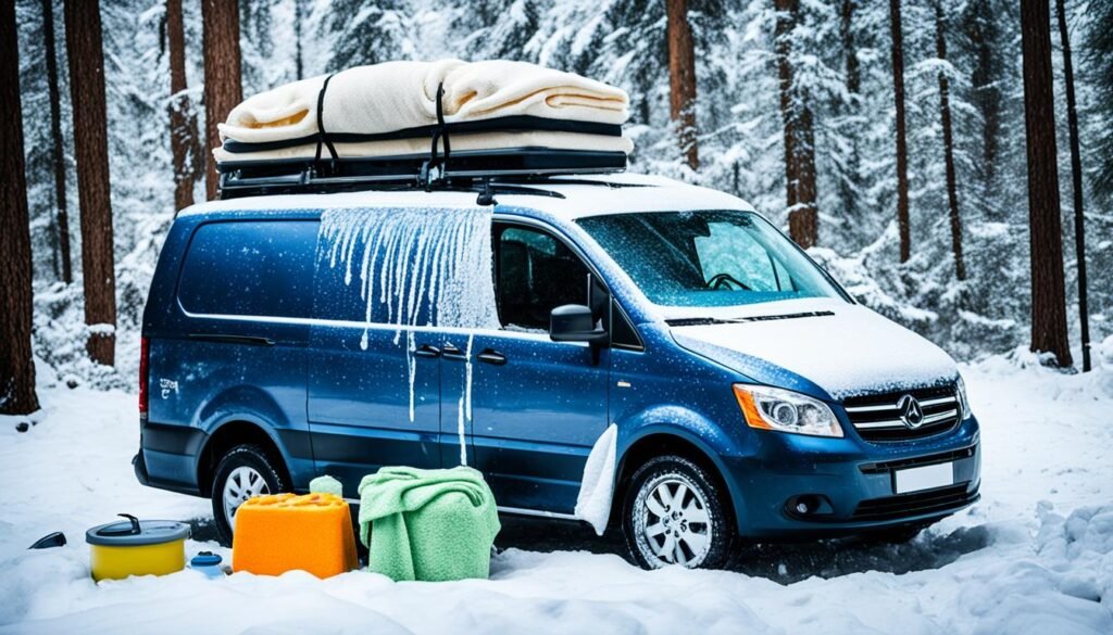 managing moisture and condensation in winter van camping