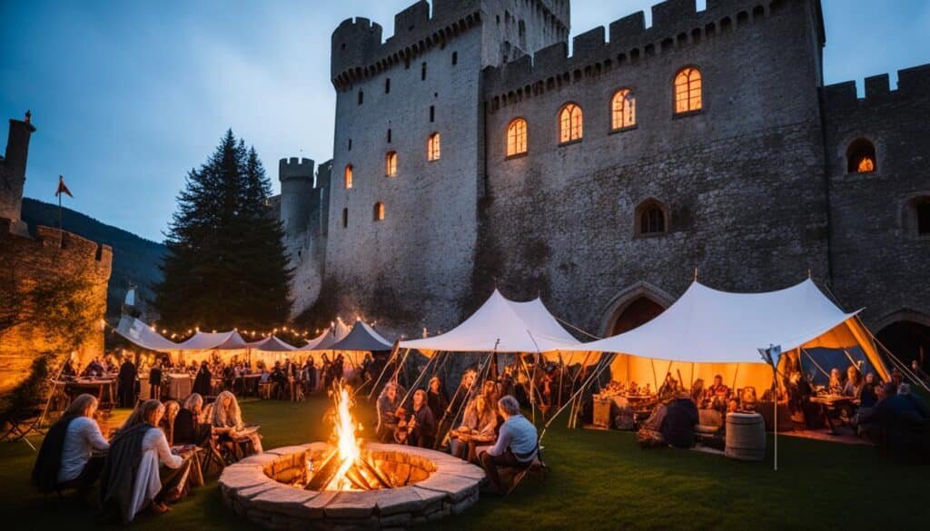 medieval glamping experience