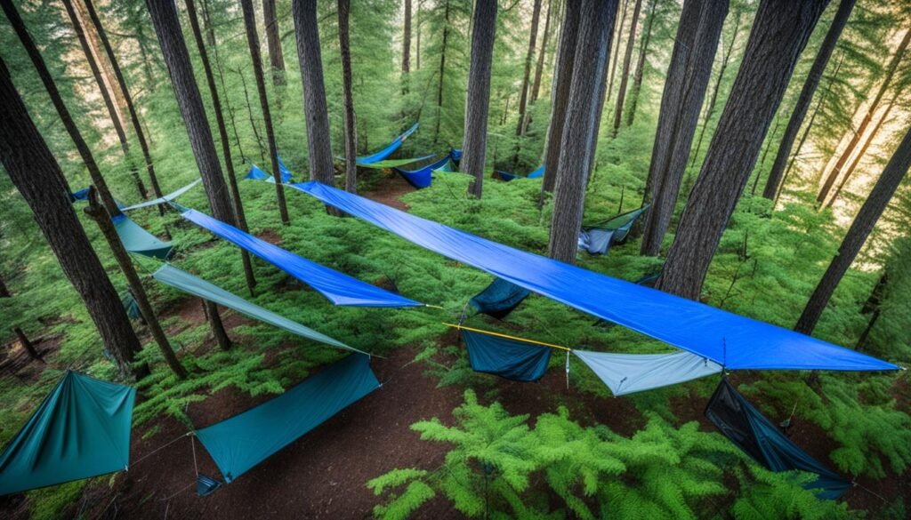 what size tarp for hammock camping